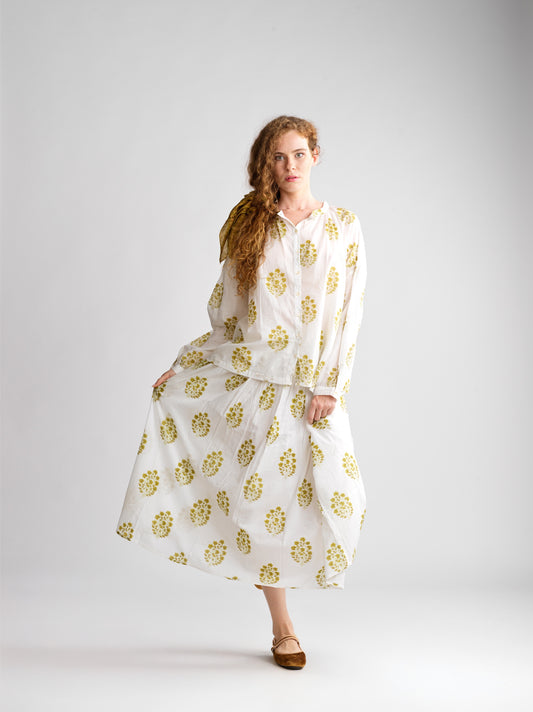Jupe Simone Olive Bloom