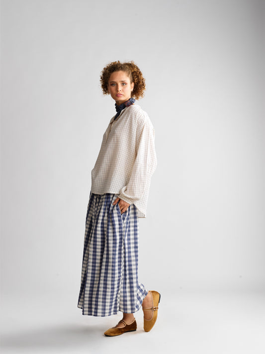Jupe Simone Blue checks