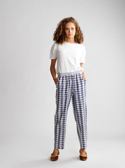 Pantalon Dom Blue checks
