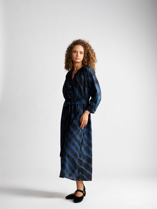 Robe Juliette Shibori Abyss