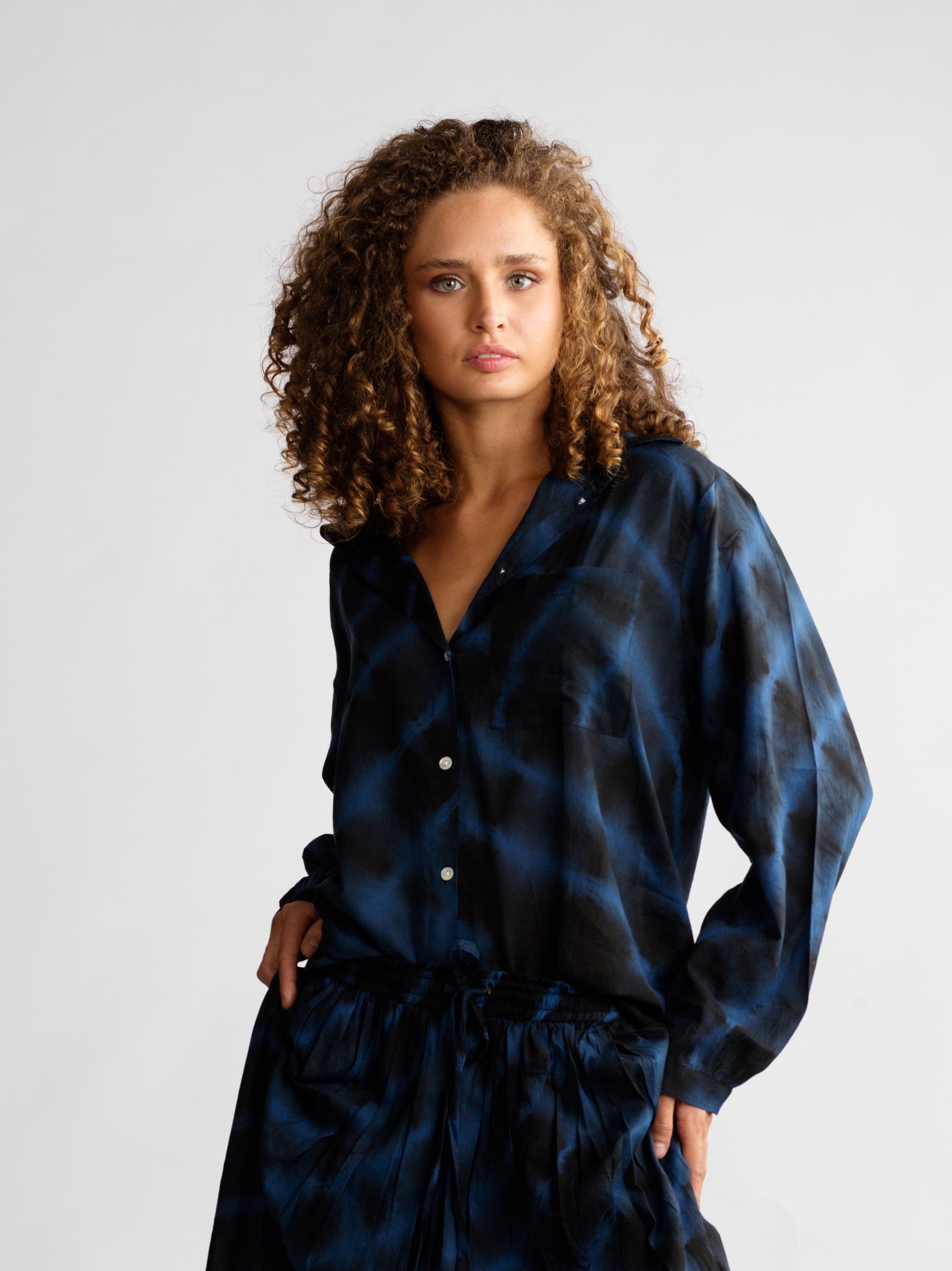 Top Rose Shibori Abyss