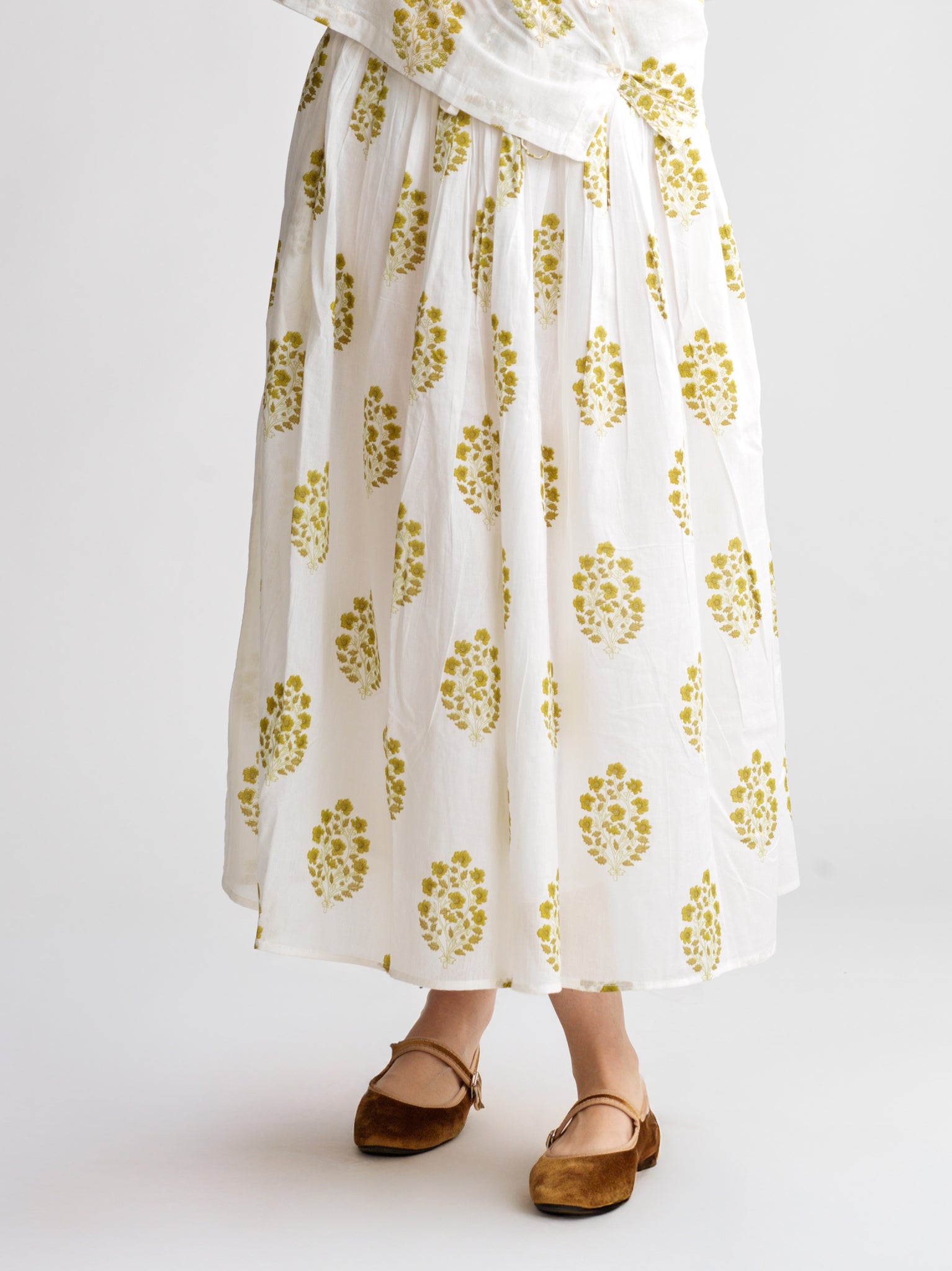 Jupe Simone Olive Bloom