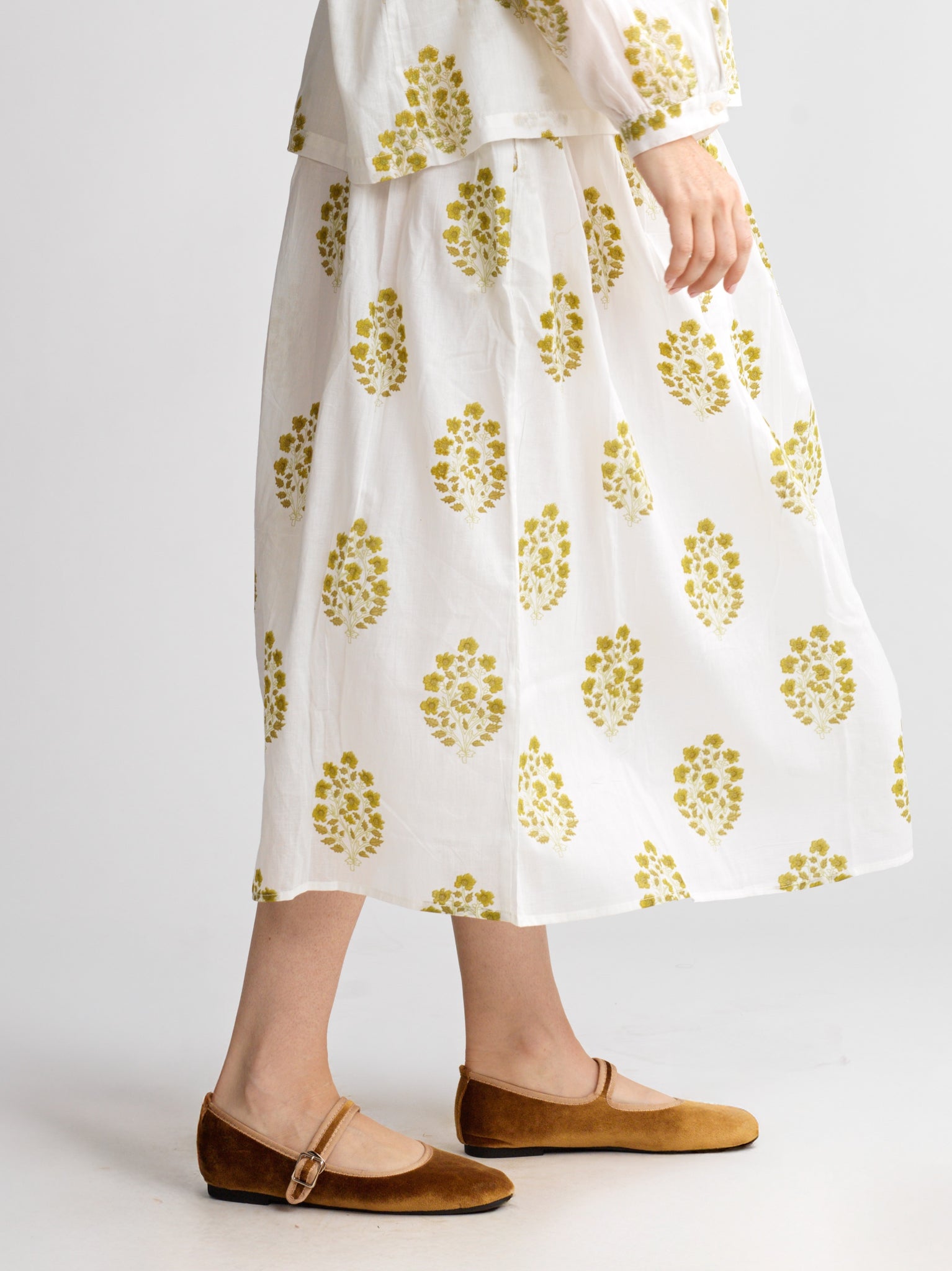 Jupe Simone Olive Bloom