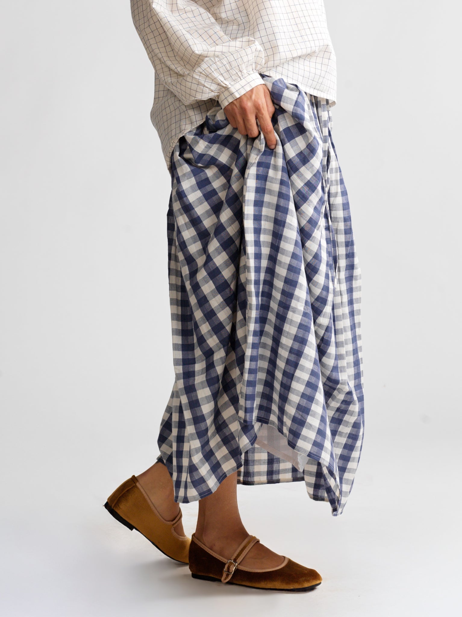Jupe Simone Blue checks