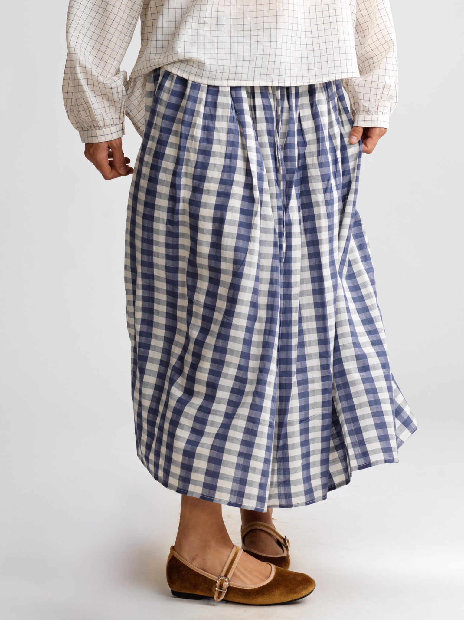 Jupe Simone Blue checks