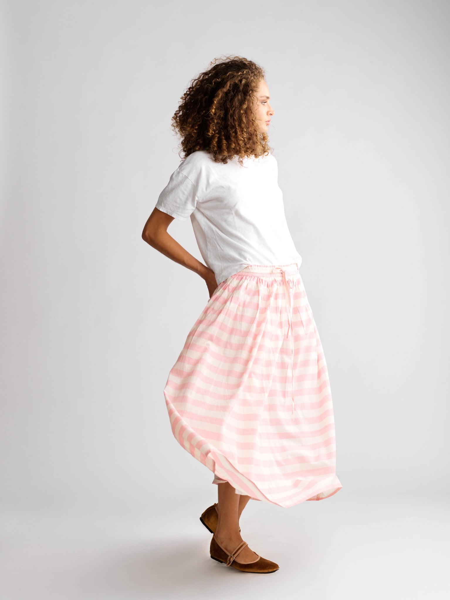 Jupe Simone Pink Stripes
