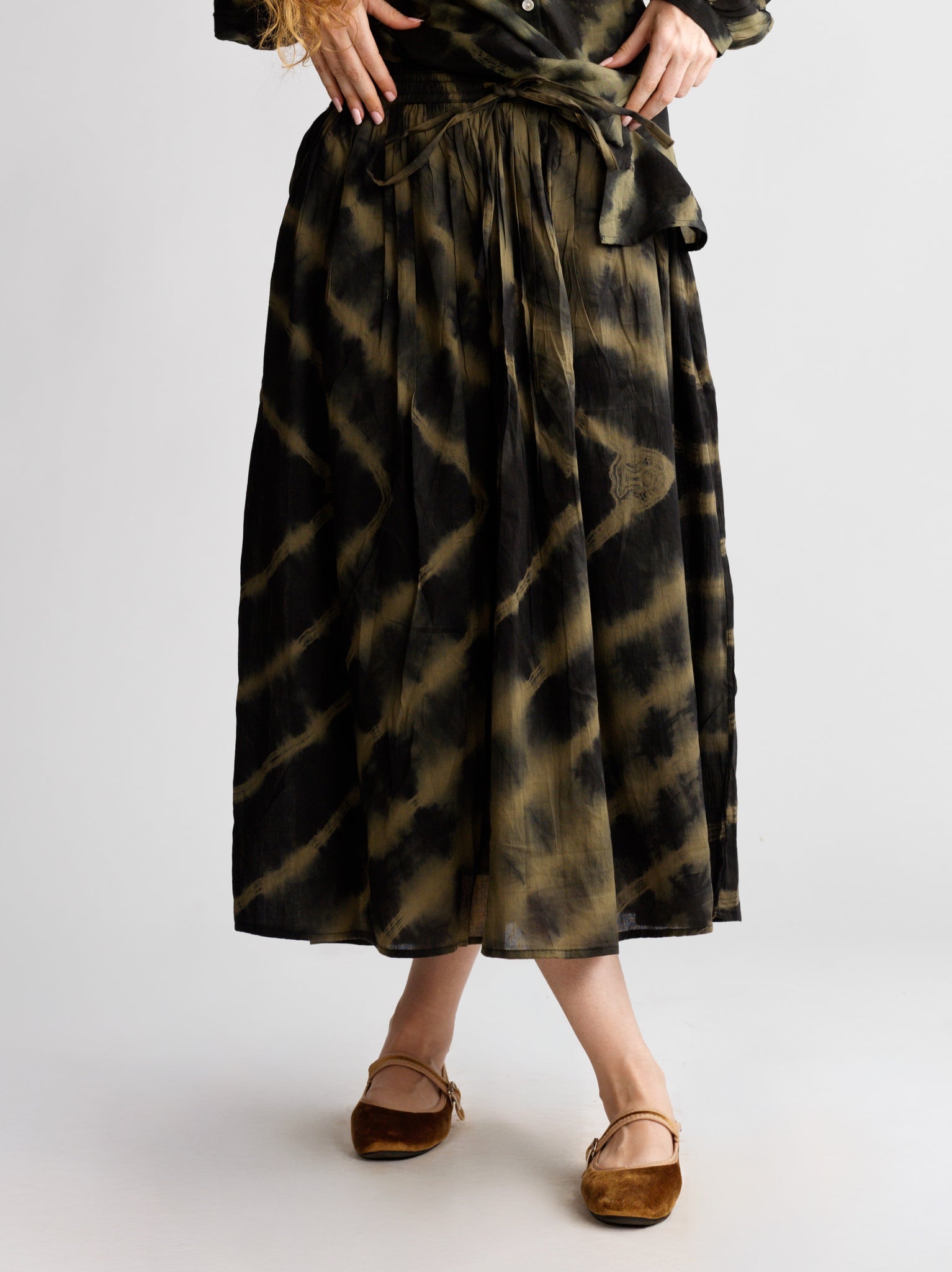 Jupe Simone Shibori Forest