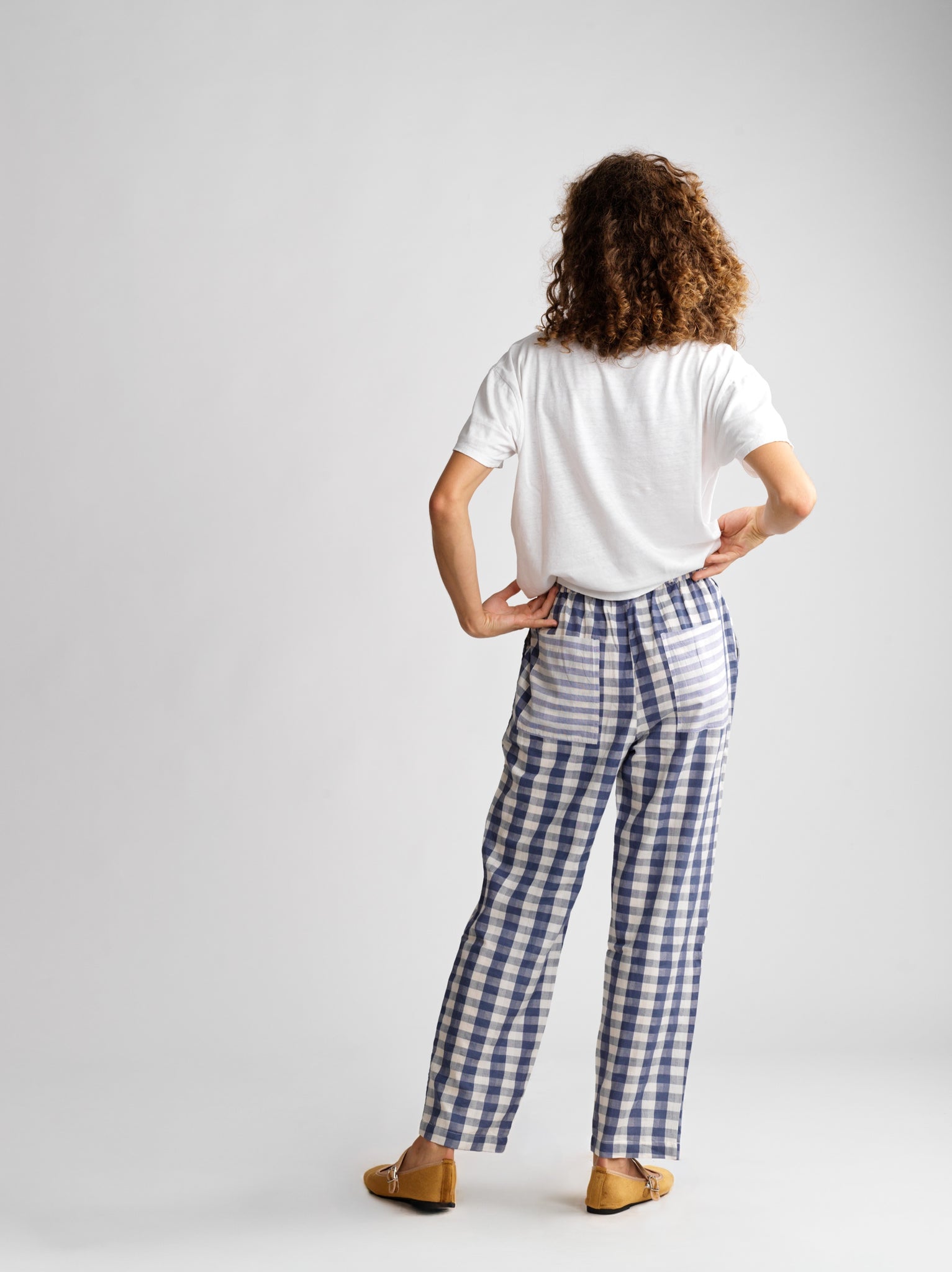 Pantalon Dom Blue checks