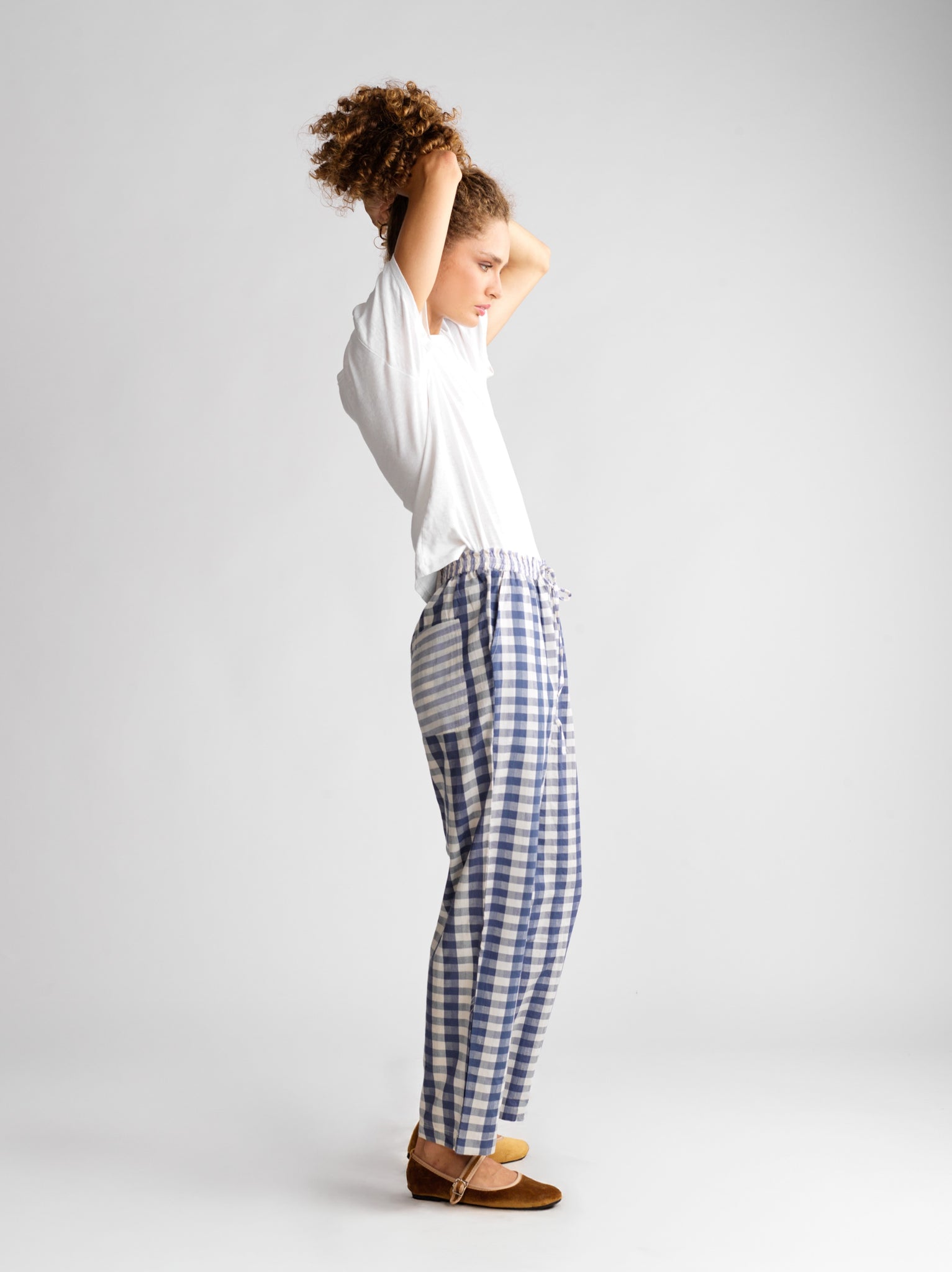 Pantalon Dom Blue checks