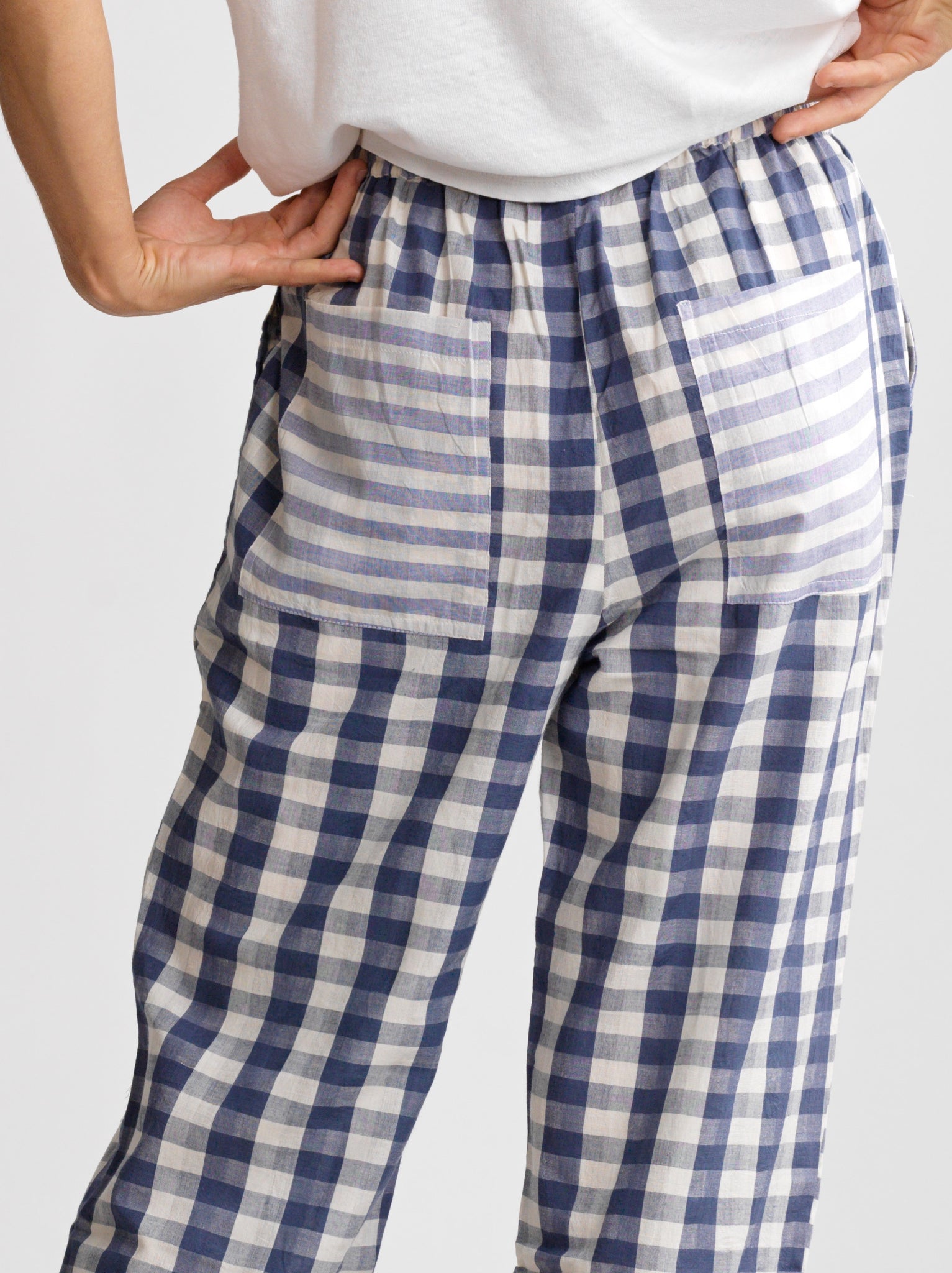 Pantalon Dom Blue checks