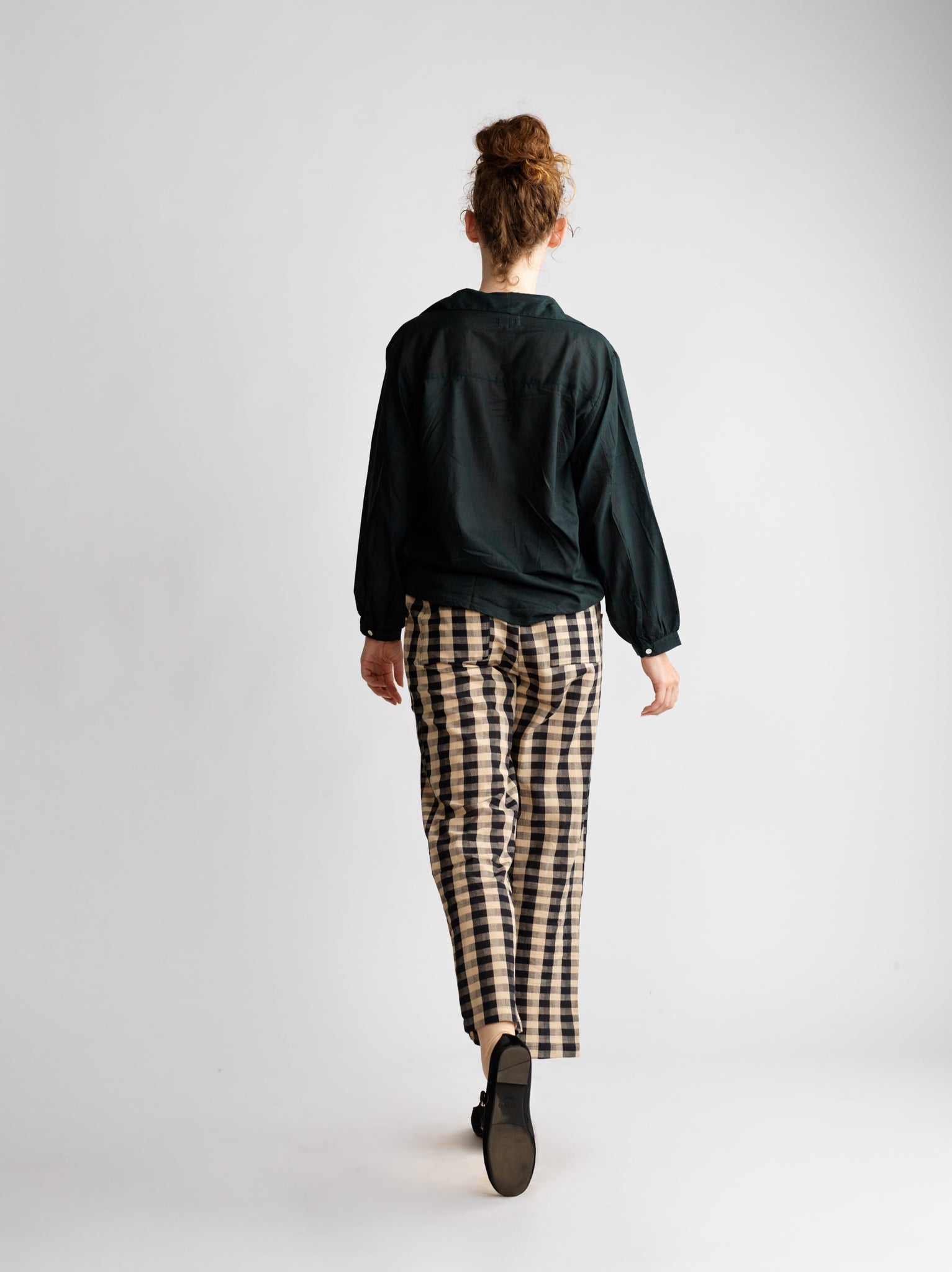 Pantalon Dom Black checks