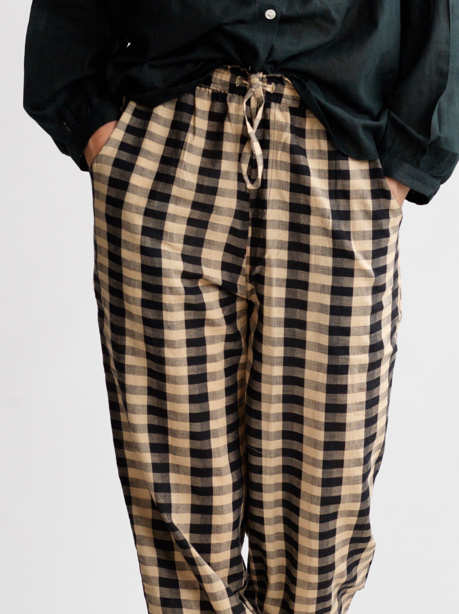 Pantalon Dom Black checks