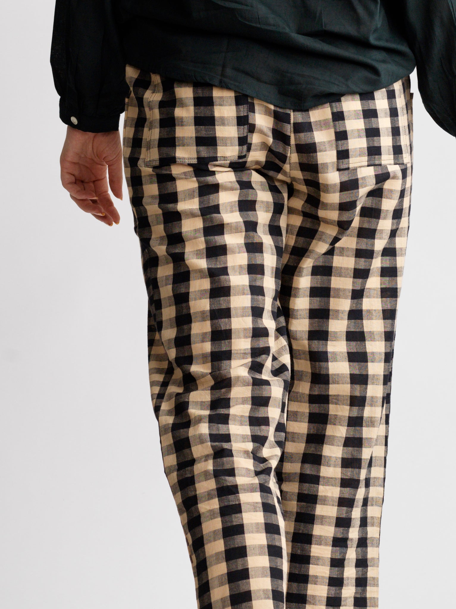 Pantalon Dom Black checks