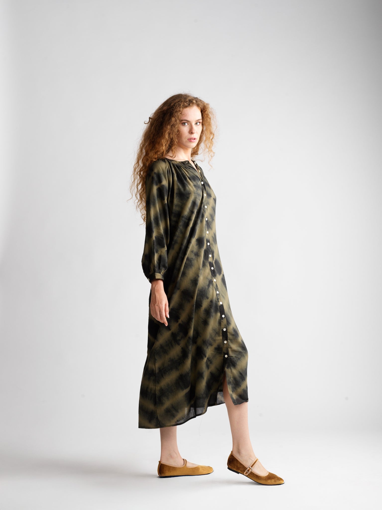 Robe Juliette Shibori Forest