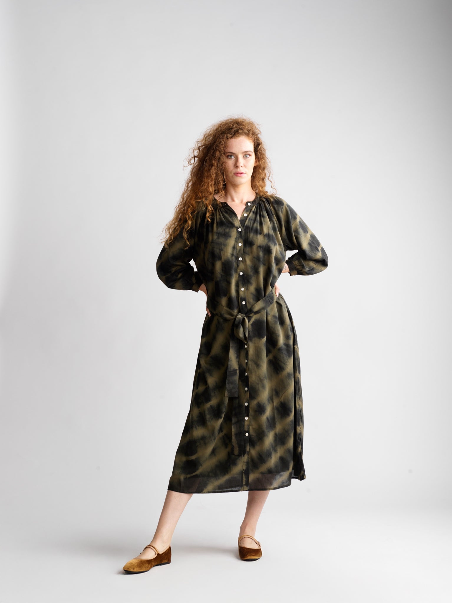 Robe Juliette Shibori Forest
