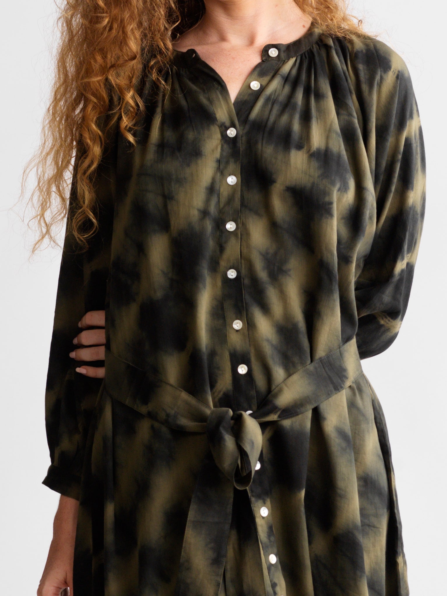 Robe Juliette Shibori Forest