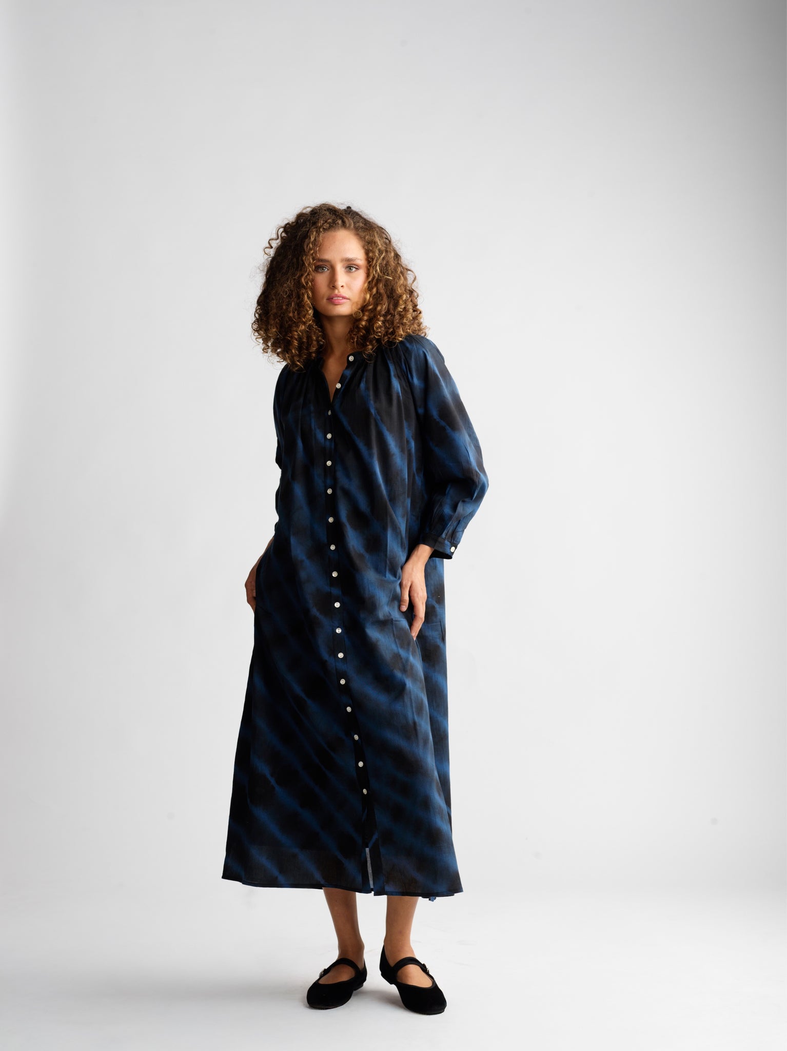 Robe Juliette Shibori Abyss