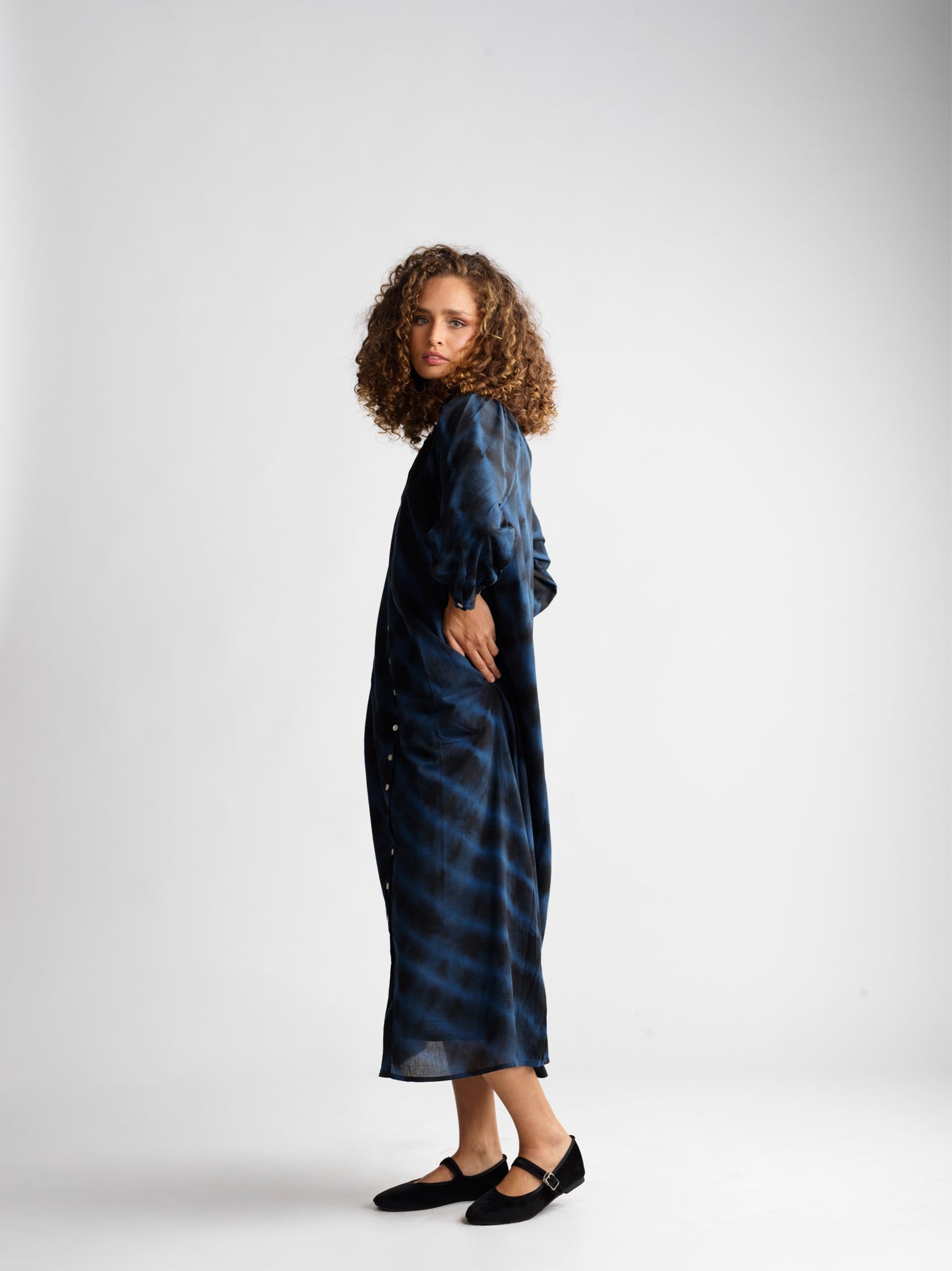 Robe Juliette Shibori Abyss