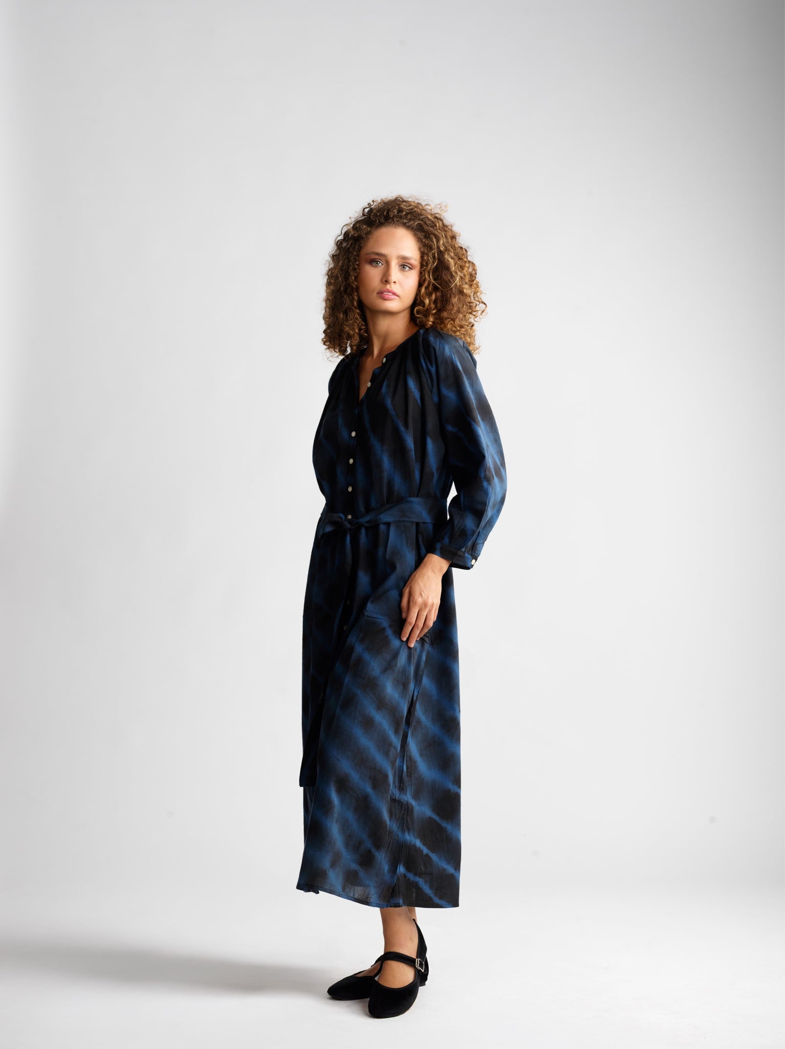 Robe Juliette Shibori Abyss