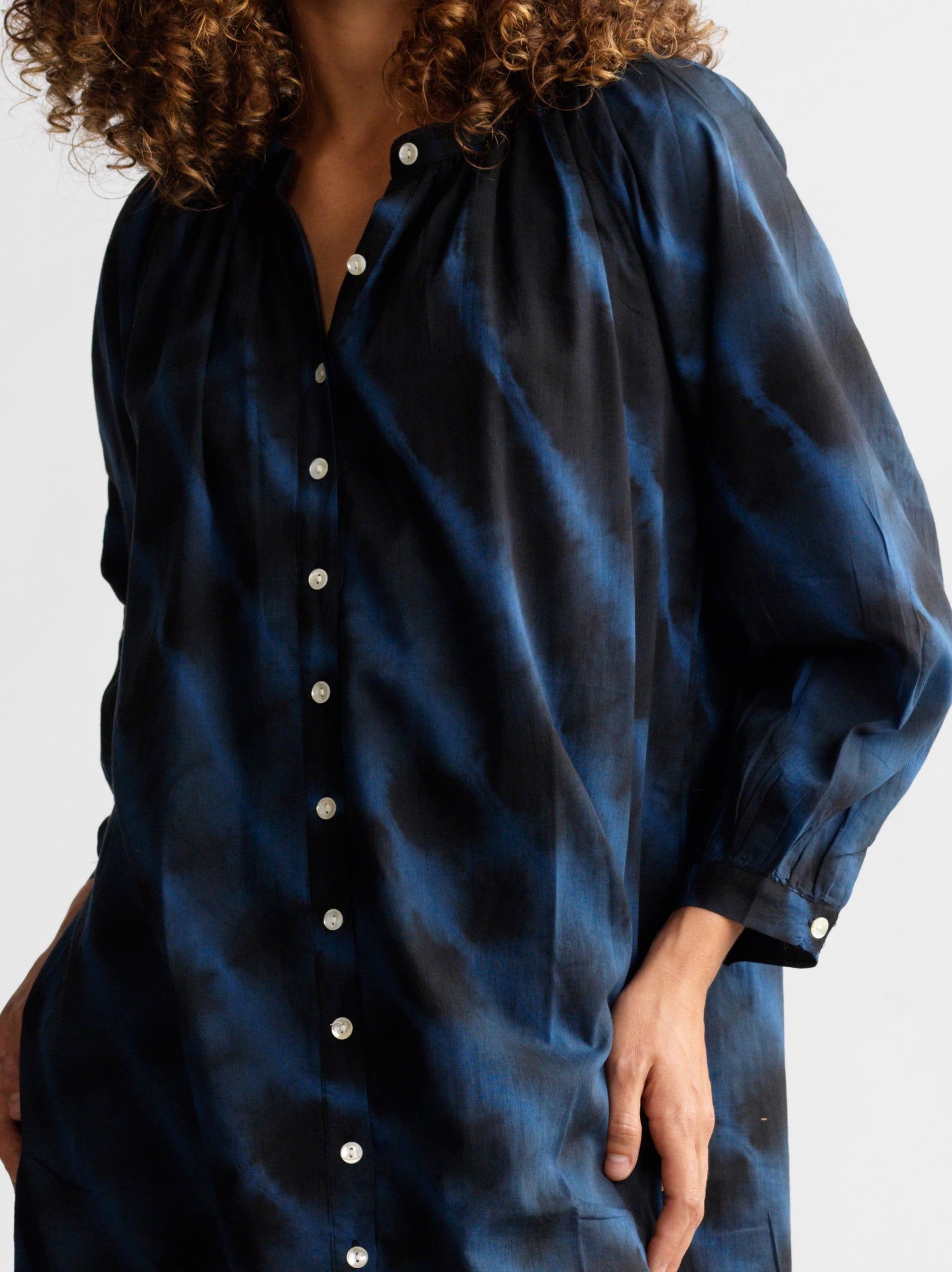 Robe Juliette Shibori Abyss
